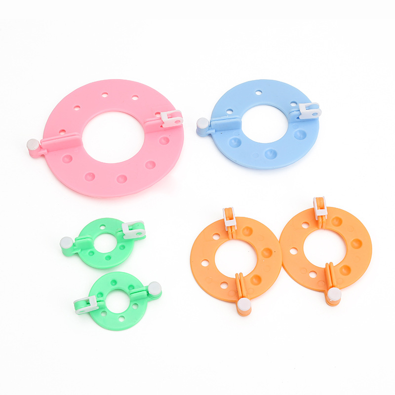Pom Pom Maker Tool - 手作りの糸ボール製造機,手縫い用ボールツールアクセサリー,4サイズ,8個