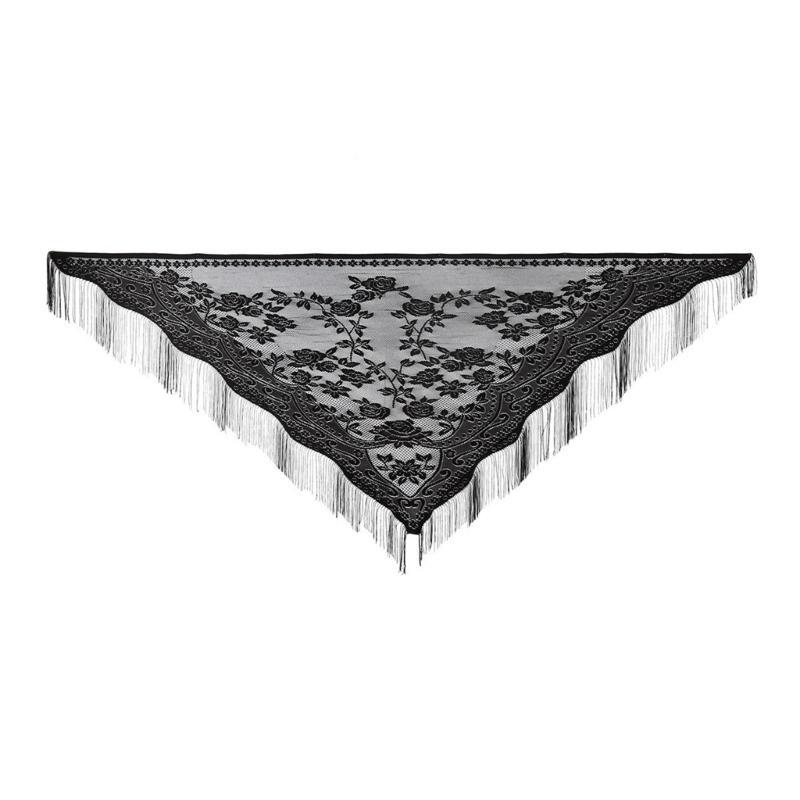 Tassel Fringe Trim - 652F スタイリッシュなレーススカーフ タッセル付き 多用途フラワーショールラップ さまざまな服装の機会に 屋外日焼け防止ショルダーラップ