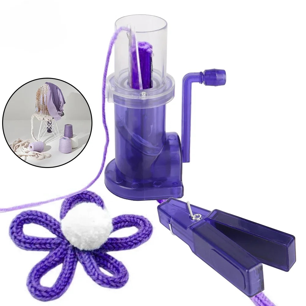 ポータブル手編み機 手回し編み機 DIYセーターとスカーフ用 - Pom Pom Maker Tool のレビューと価格