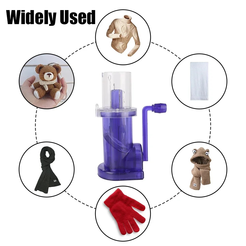 ポータブル手編み機 手回し編み機 DIYセーターとスカーフ用 - Pom Pom Maker Tool のレビューと価格