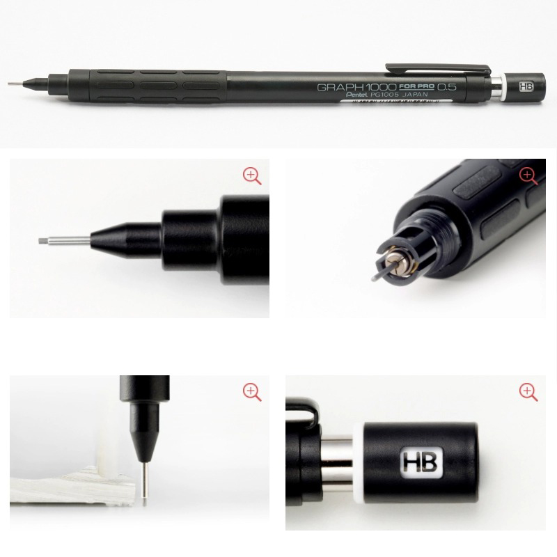 ぺんてる プロ用グラファイト製図用自動鉛筆 PG1000 プ - Pentel Pen Energel のレビューと価格