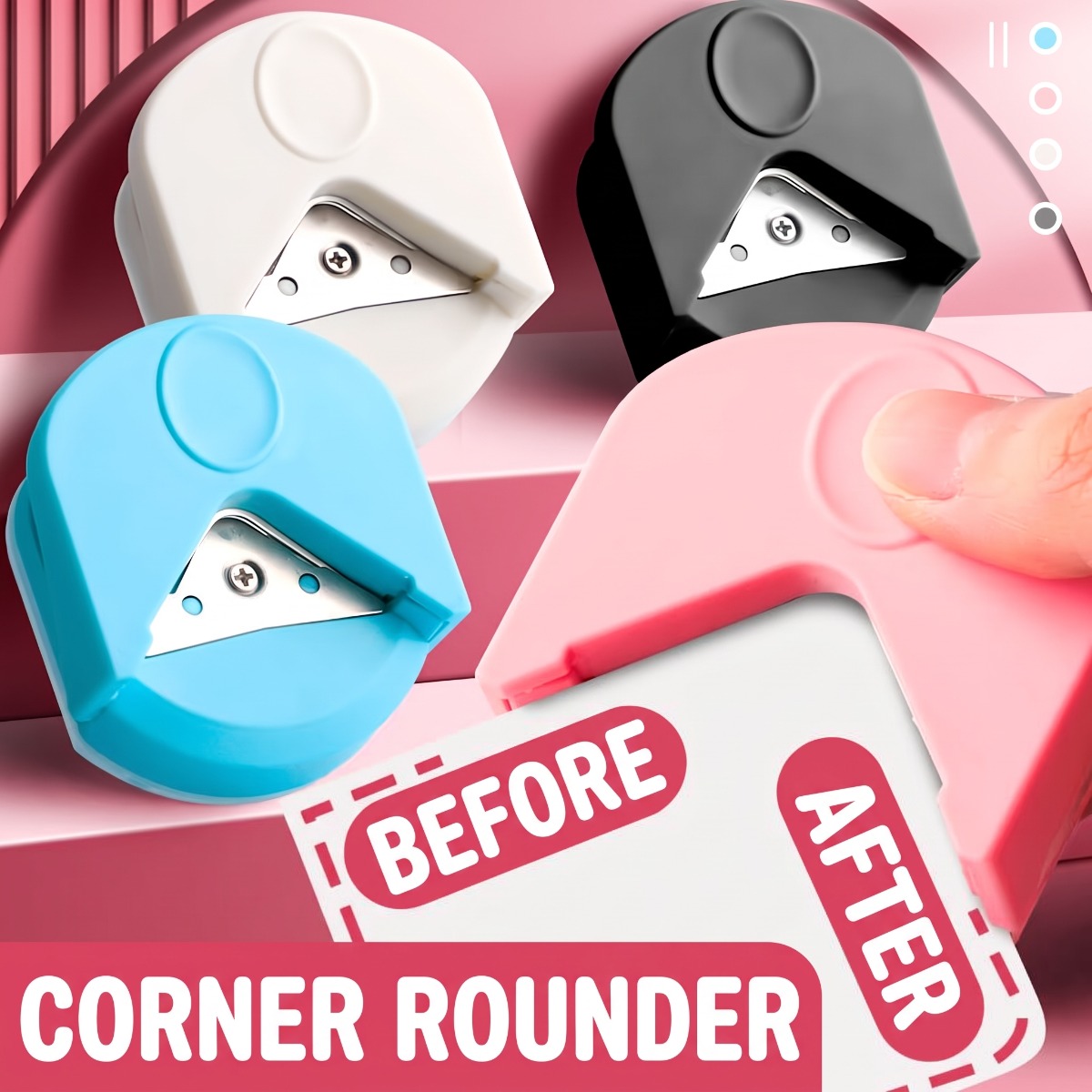 R4角丸切りパンチ、円形カッター、カードや写真、クラフト、オ - Embellishments For Scrapbooking のレビューと価格