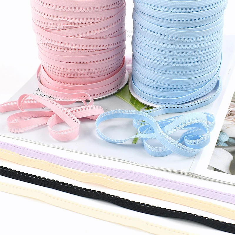 2-20 メートル 10 ミリメートル色の弾性バンド衣類下着 - Lace Ribbon Trim のレビューと価格