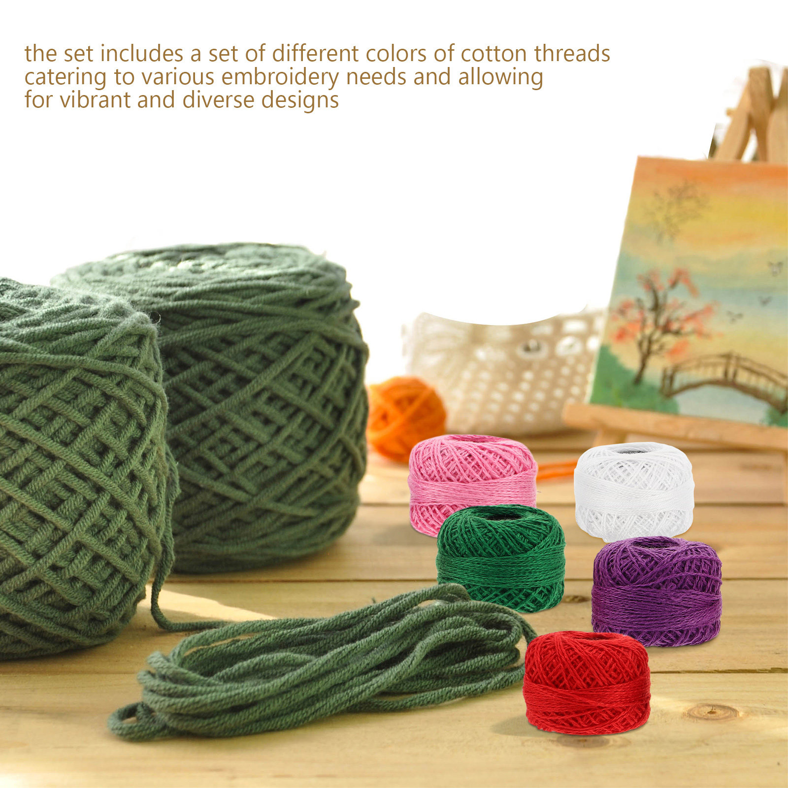 12本セットの綿刺繍糸。鮮やかな色合いのアソートで、刺繍、ク - Embroidery Craft のレビューと価格