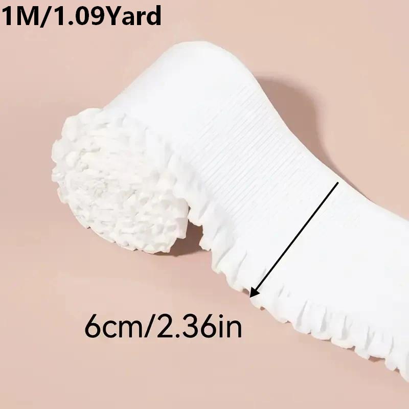 1メートルのレース生地、伸縮性のある幅広トリムレースリボン、 - Lace Ribbon Trim のレビューと価格