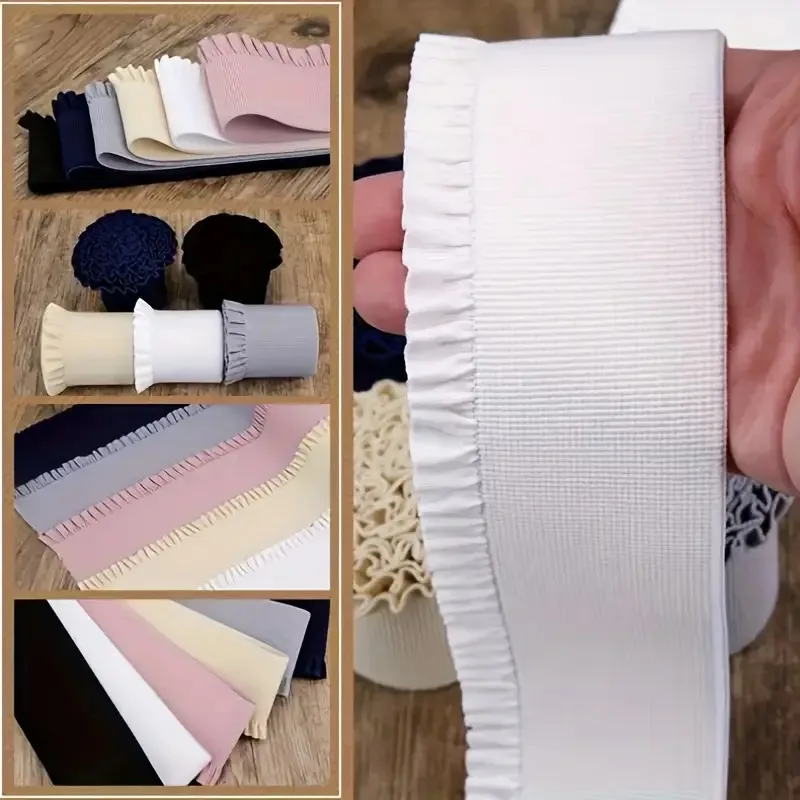 1メートルのレース生地、伸縮性のある幅広トリムレースリボン、 - Lace Ribbon Trim のレビューと価格