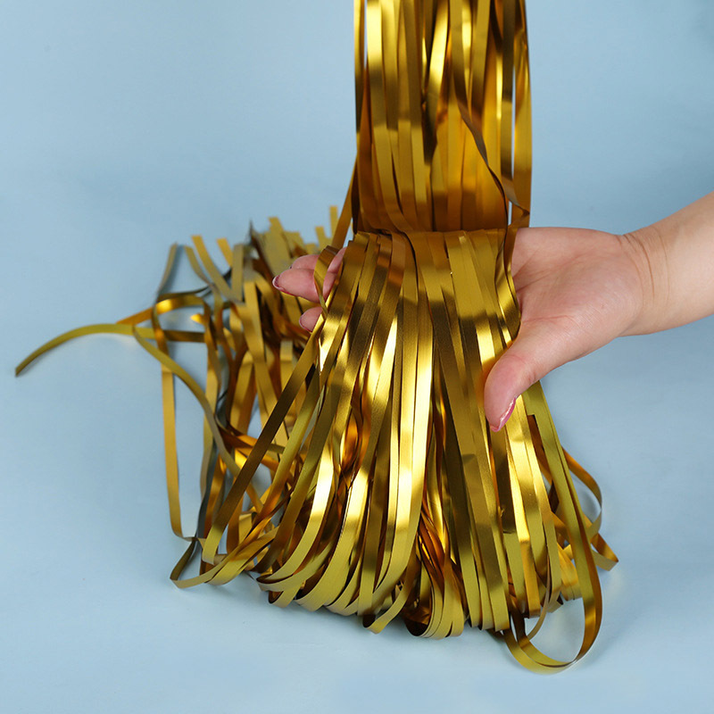 1 バッグ 2 メートルの背景箔フリンジ肥厚誕生日装飾結婚式 - Tassel Fringe Trim のレビューと価格