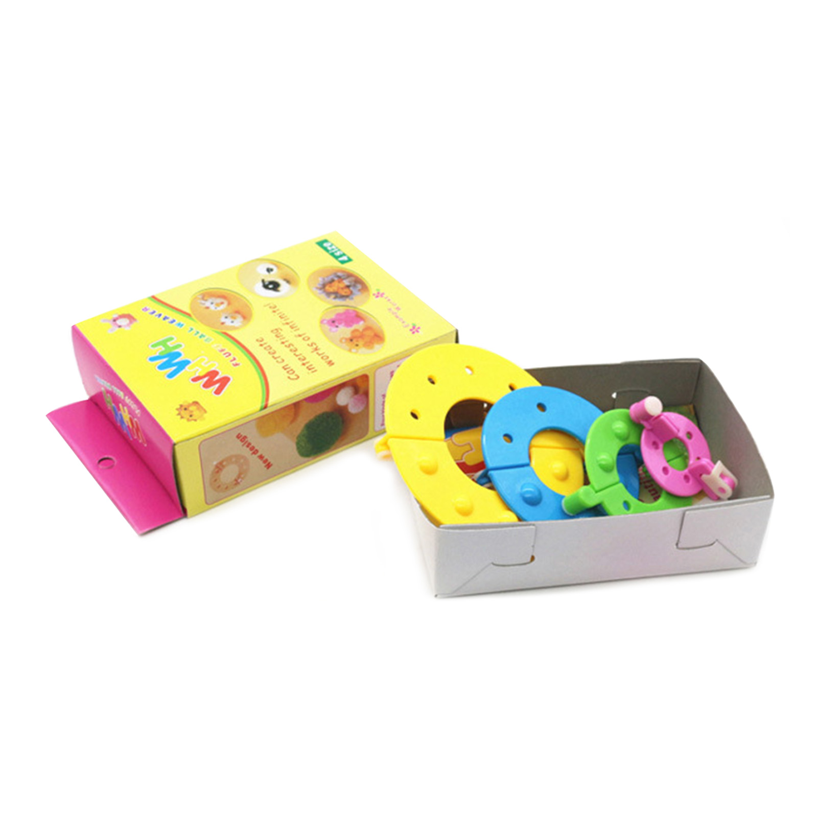 プロ仕様のポンポン作成キット。DIYクラフト、編み物、かぎ針 - Pom Pom Maker Tool のレビューと価格