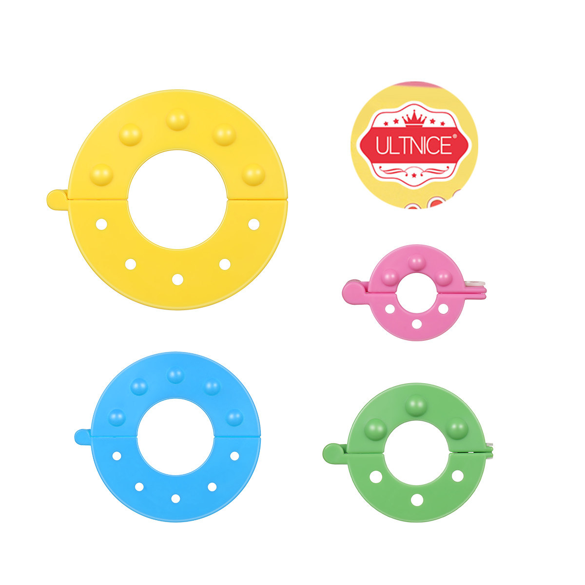 8個入り ポンポン作成キット 4サイズ展開 硬質ABS樹脂製 - Pom Pom Maker Tool のレビューと価格